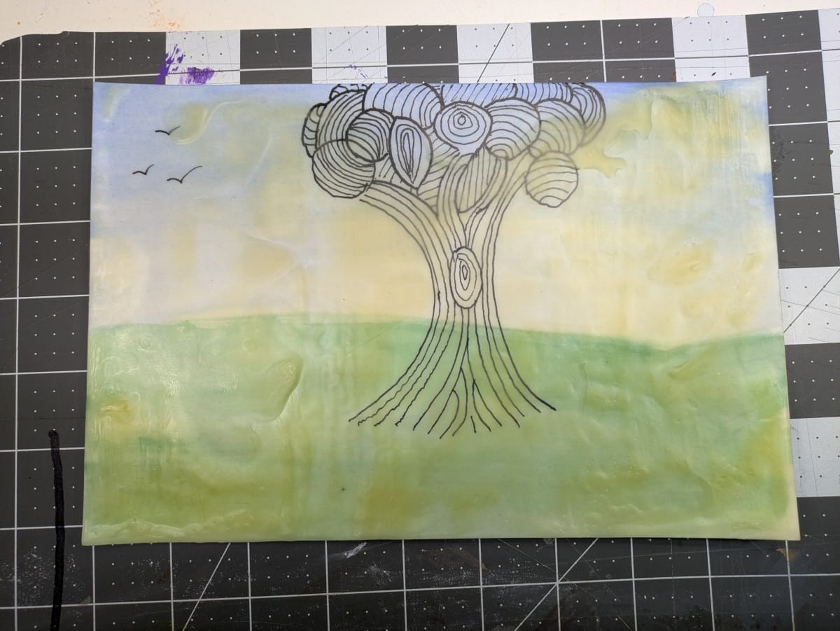 Painted-Encaustic-Tree